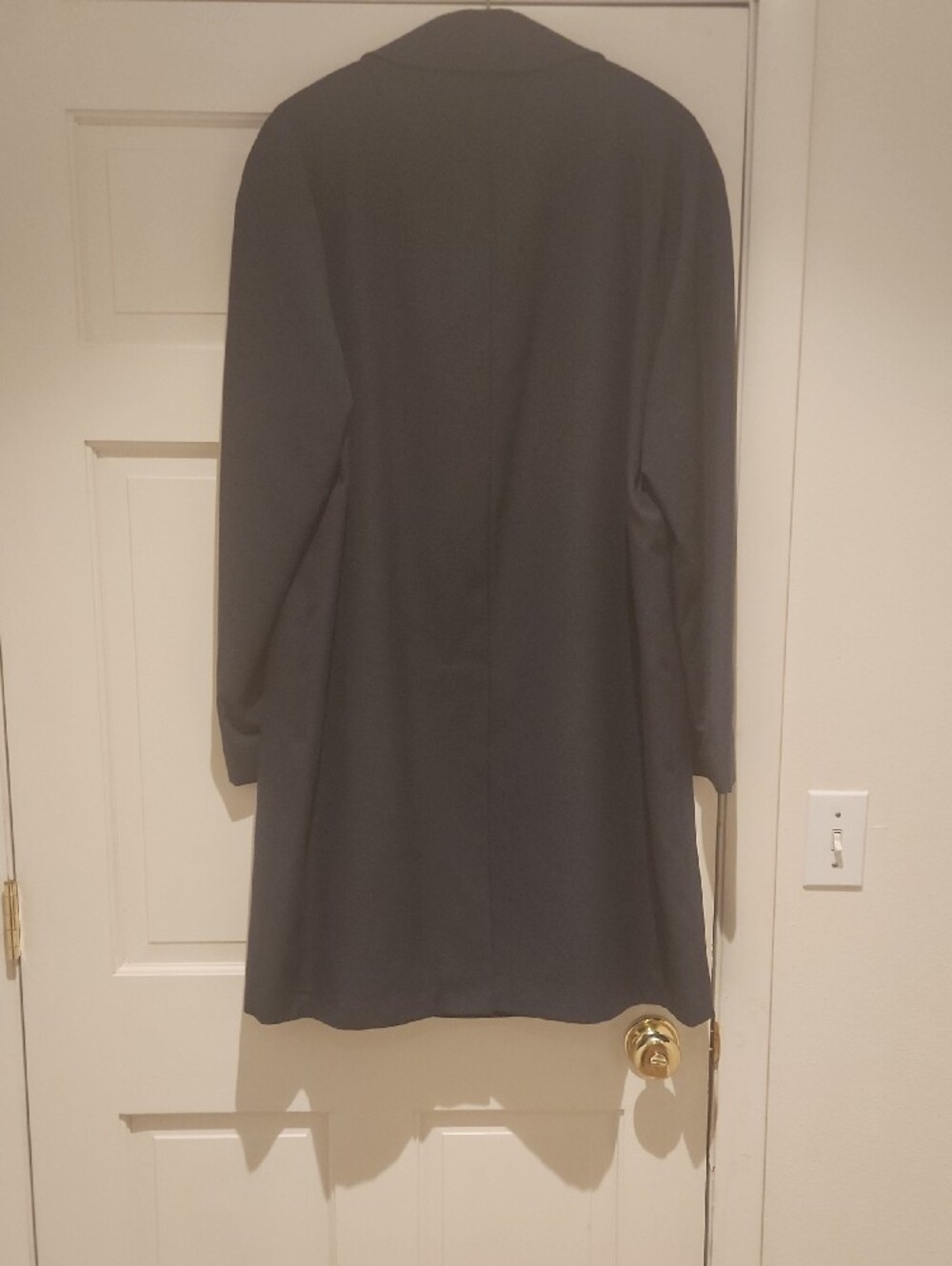 Willerby Vintage Men's Navy Long Overcoat Regent Street London - Picture 6 of 13